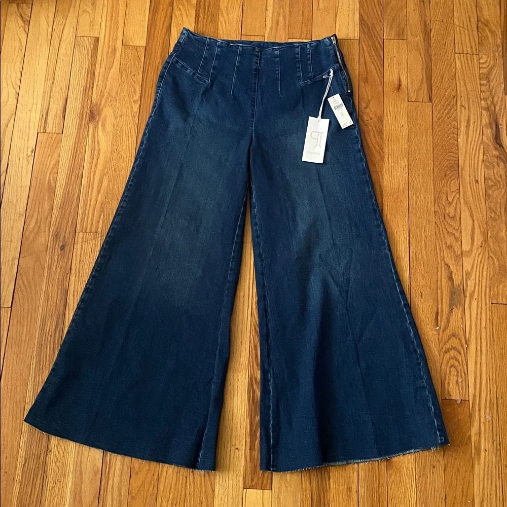 Pilcro NWT A-Line Trapeze High-Rise Wide-Leg Jeans Size 28 Anthropolgie - Picture 5 of 16